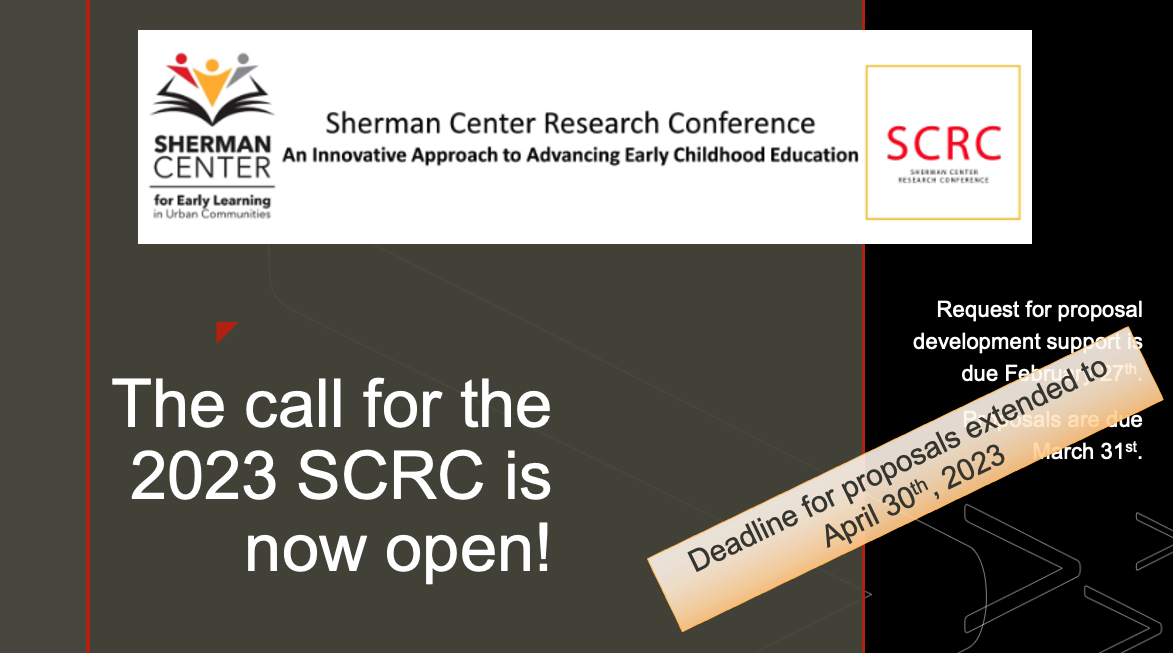 The call for the 2023 Sherman Center Research Conference is open!