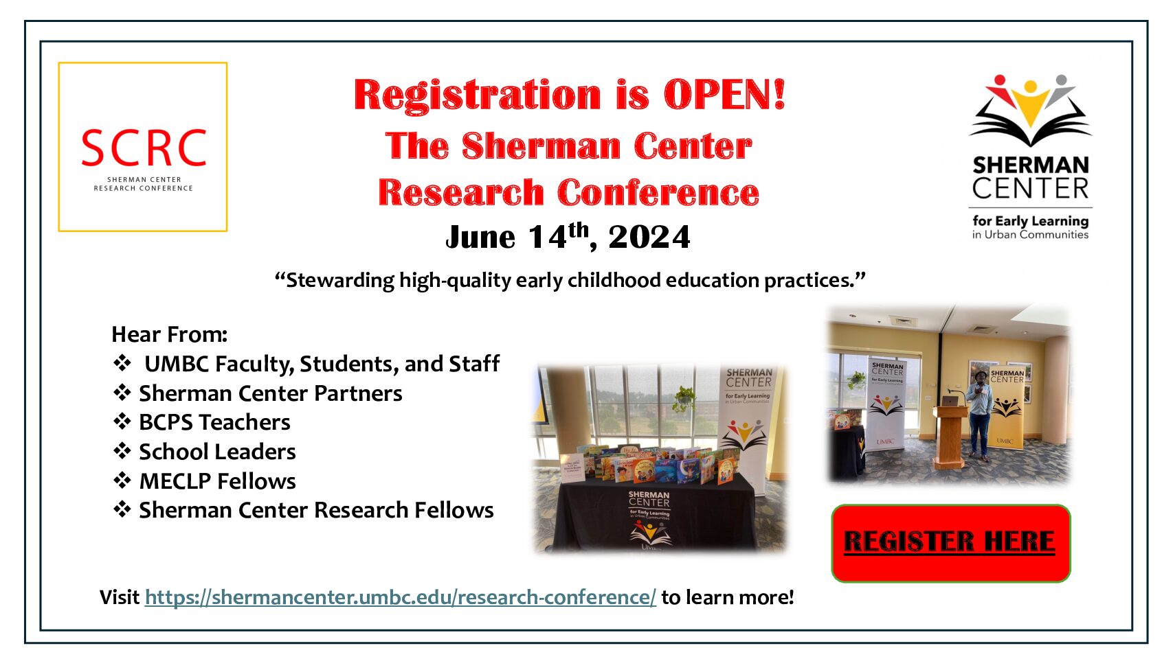 Register to the 2024 SCRC by March 27!